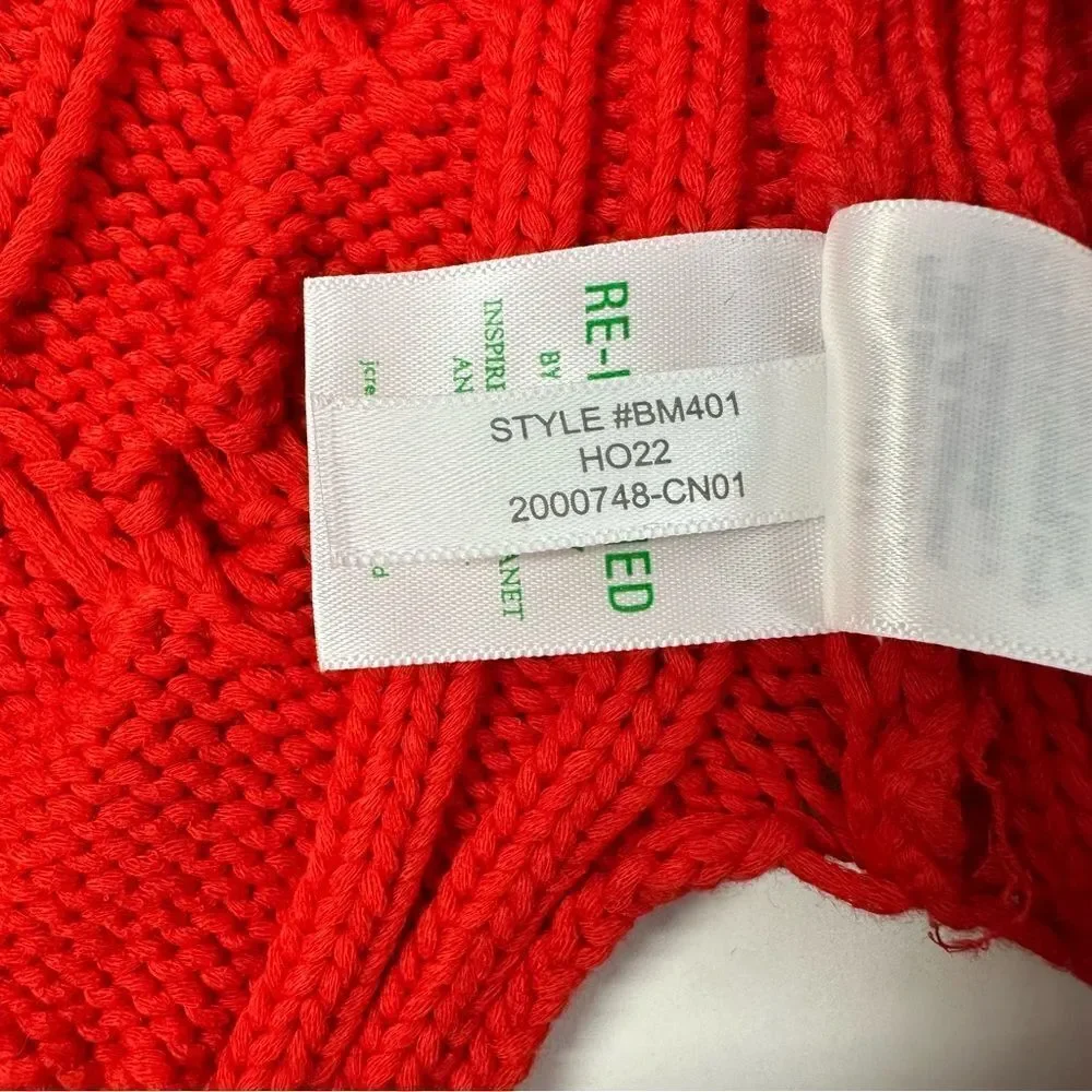 J. CREW Women’s Cable Knit Sweater Sz XS-S in Scarlett